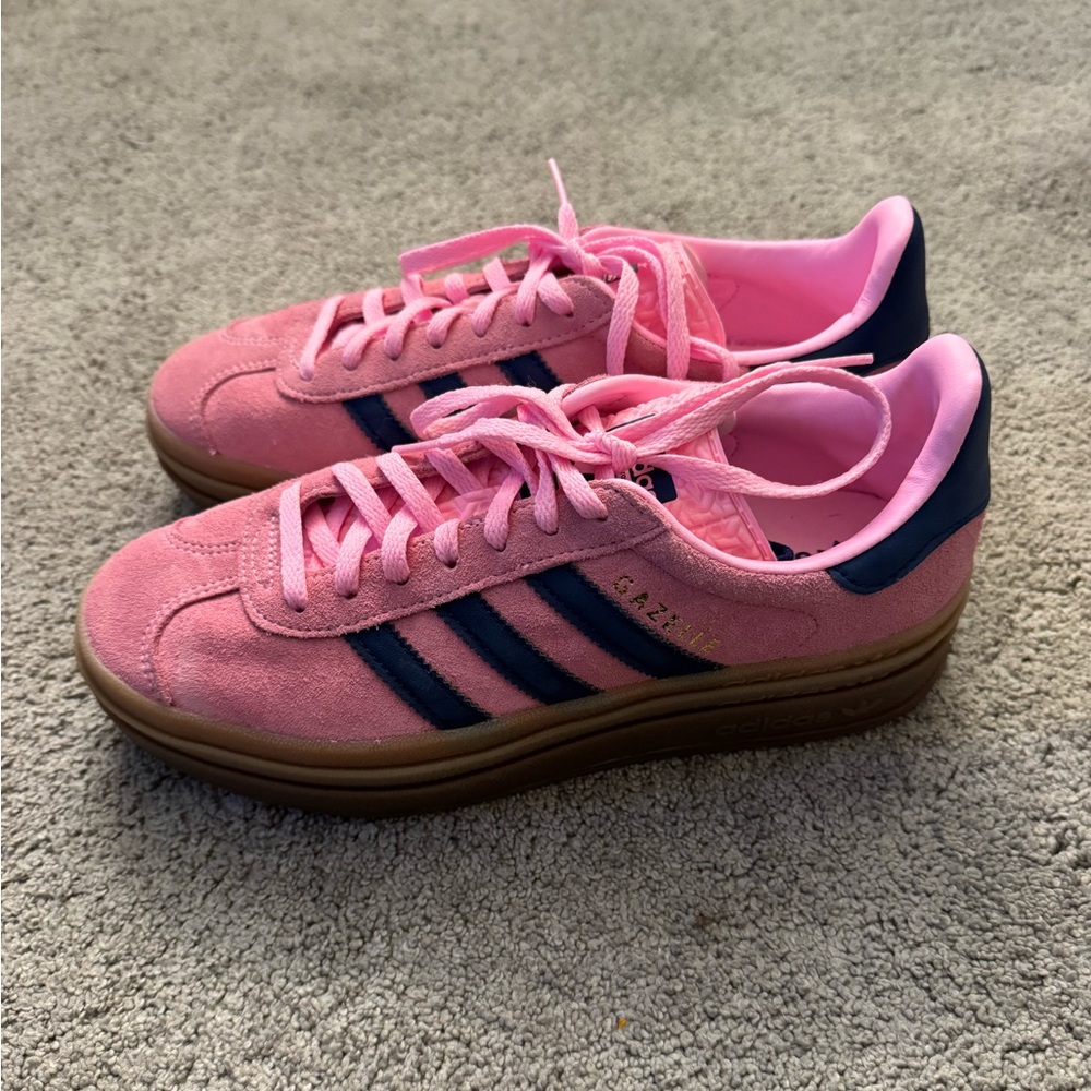 Adidas Pink and Blue Gazelle
